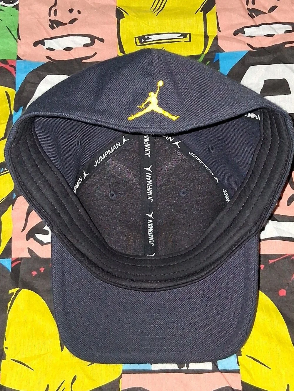 Jordan Michigan Wolverines Flex Stretch Fit Fitted Cap Hat Nike Jumpman